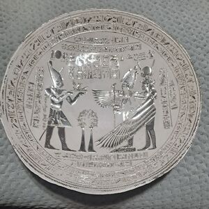 Silverina Istanbul 99% Silver Handmade Swirl Glass Bowl 15'.